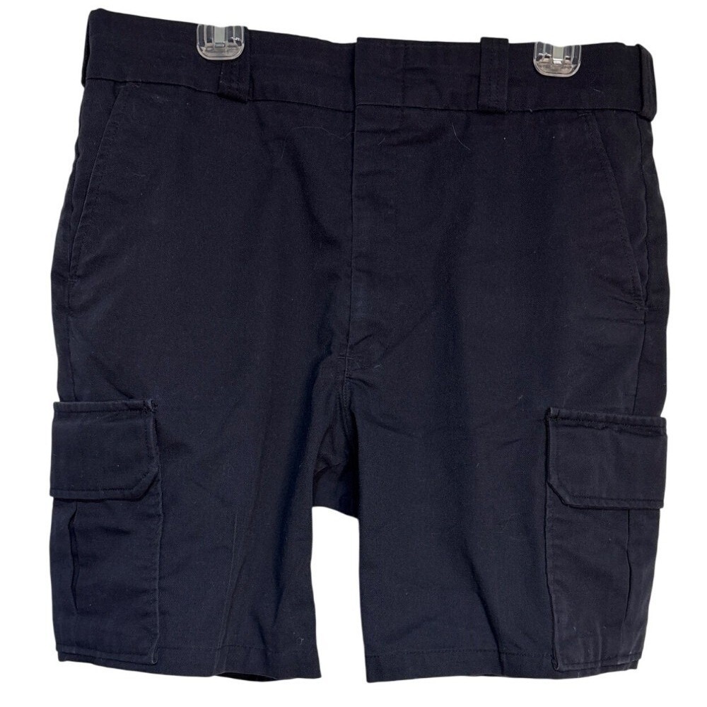 Elbeco Mens‎ Navy Blue ComfortGrip Tactical Cargo Shorts Uniform Workwear 36